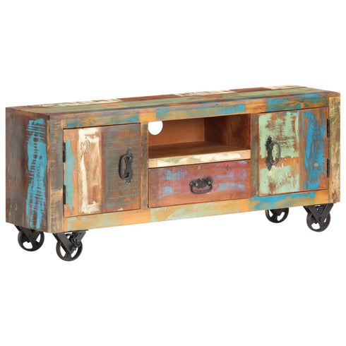Rustika Rowe -  TV Cabinet 120x30x50 cm Solid Reclaimed Wood